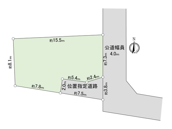 野田市山崎 土地 区画図