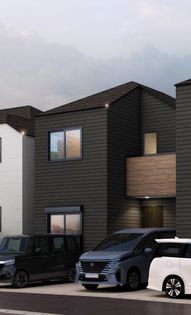 柏市松葉町7丁目 新築戸建(2号棟) 外観パース図