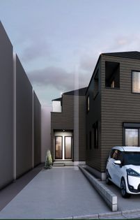 柏市松葉町7丁目 新築戸建(4号棟) 外観パース図