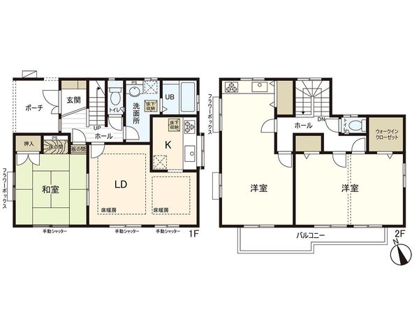 北葛飾郡松伏町ゆめみ野東3丁目 戸建 間取図(平面図) 間取図(平面図)