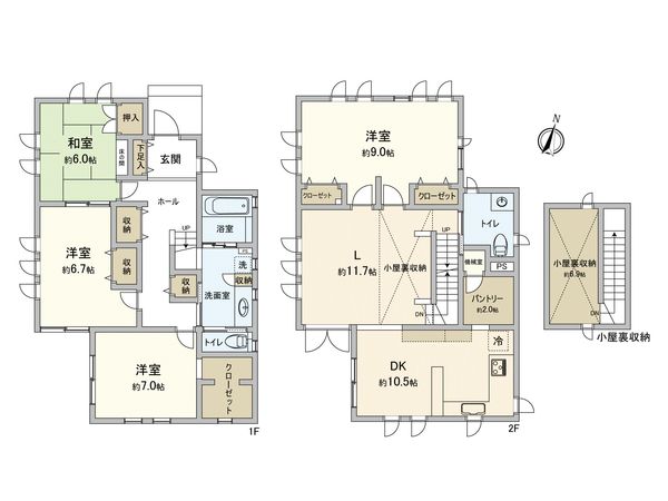 流山市平和台4丁目戸建 間取図(平面図)