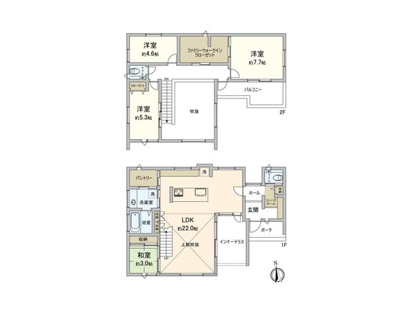 流山市駒木台 戸建 間取図(平面図)