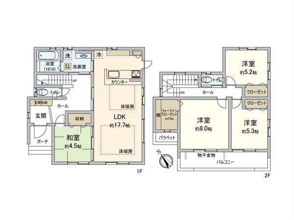 柏市松葉町6丁目 戸建 間取図(平面図) 柏市松葉町6丁目 戸建 間取図(平面図)