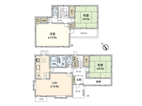 柏市大室 戸建 間取図(平面図) 柏市大室 戸建 間取図(平面図)