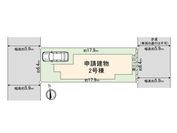 柏市松葉町6丁目 新築戸建 区画図 柏市松葉町6丁目 新築戸建 区画図