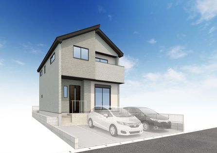 流山市江戸川台西3丁目 新築戸建2号棟 外観パース図
