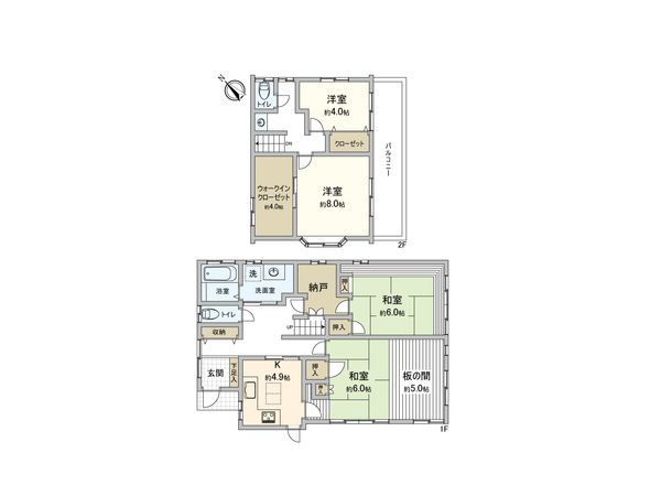 我孫子市我孫子3丁目 戸建 間取図(平面図) 間取図(平面図)