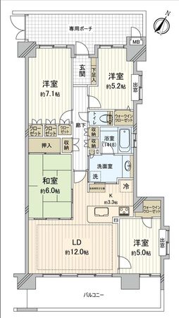 エクセレントプレイスドリームマークス 間取図(平面図) エクセレントプレイスドリームマークス 間取図(平面図)