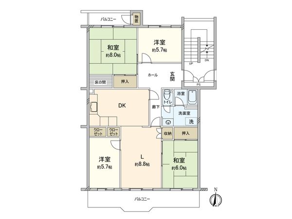 北柏ライフタウン 間取図(平面図) 北柏ライフタウン 間取図(平面図)
