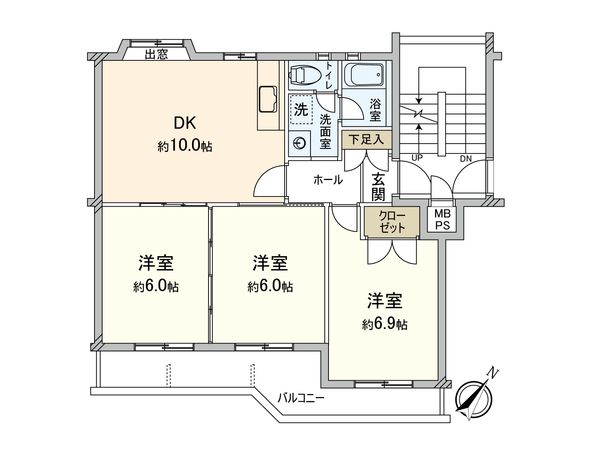 フラワーヒル豊四季 間取図(平面図)