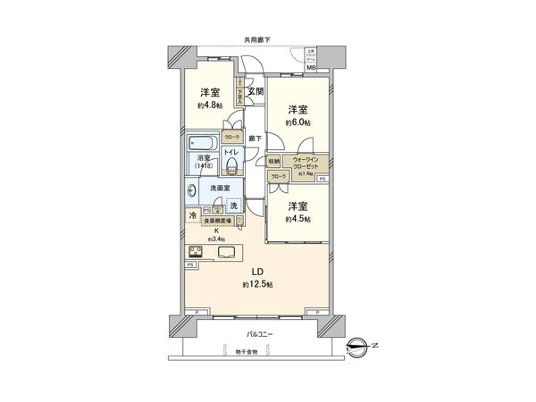 パークシティ柏の葉キャンパスブライトサイト 間取図(平面図) 間取図(平面図)