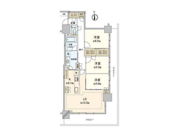 パークシティ柏の葉キャンパスサウスマークタワー 間取図(平面図)