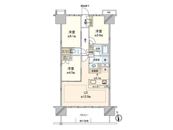 リビオ柏の葉キャンパス 間取図(平面図)