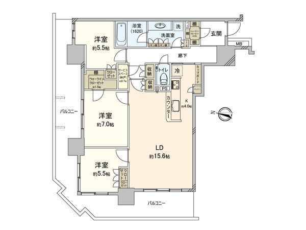パークシティ柏の葉キャンパスザ・ゲートタワー 間取図(平面図) パークシティ柏の葉キャンパスザ・ゲートタワー 間取図(平面図)