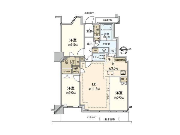 パークシティ柏の葉キャンパス サウスマークタワー 間取図(平面図)
