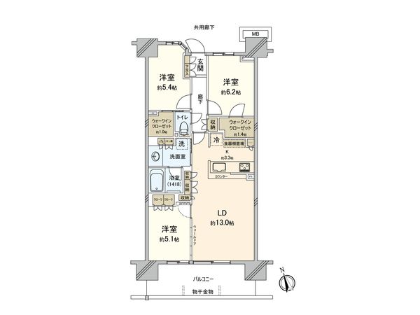 パークシティ柏の葉キャンパスサウスフロント 間取図(平面図)