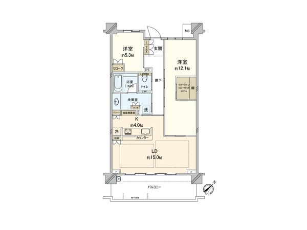 パークシティ柏の葉キャンパス二番街 ガーデンコートE 間取図(平面図) パークシティ柏の葉キャンパス二番街 ガーデンコートE 間取図(平面図)