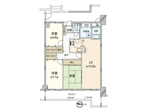 サーパス柏 間取図(平面図) サーパス柏 間取図(平面図)