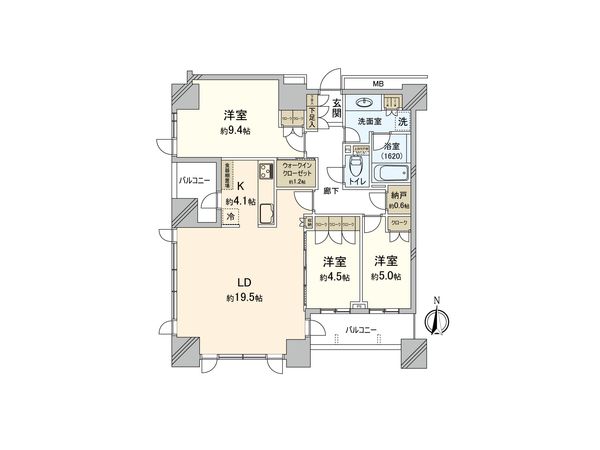 パークシティ柏の葉キャンパス二番街 ミッドタワーC 間取図(平面図) パークシティ柏の葉キャンパス二番街 ミッドタワーC 間取図(平面図)