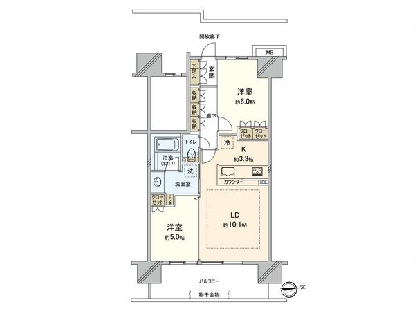 リビオ柏の葉キャンパス 間取図(平面図)