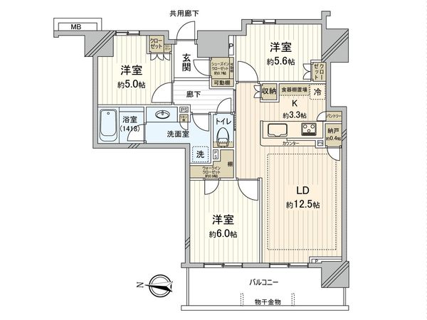 パークシティ柏の葉キャンパスザ・ゲートタワー 間取図(平面図)