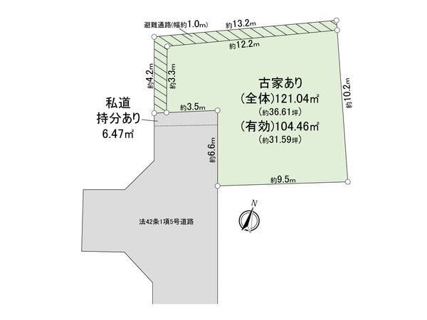 磯子区磯子6丁目 土地 区画図 区画図