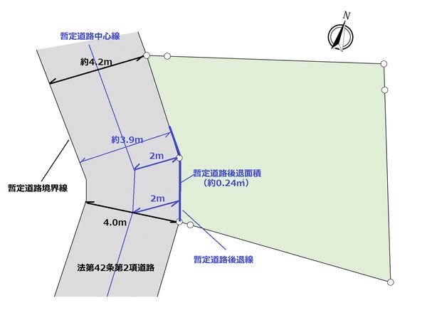 南区大岡4丁目 土地 区画図