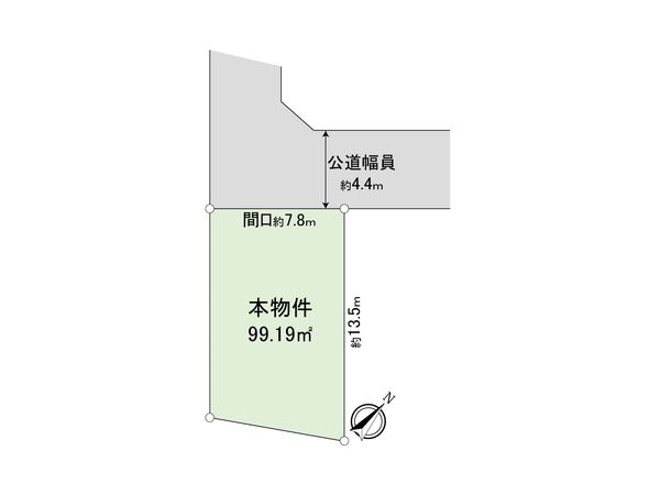 港南区東永谷3丁目 土地 区画図 区画図