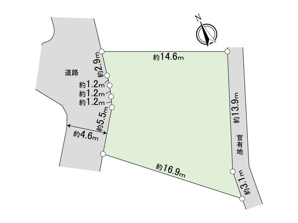 港南区最戸2丁目 土地 区画図