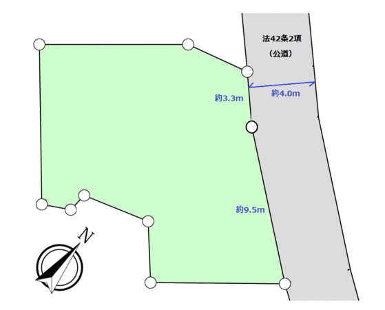 南区別所5丁目 土地 地形図