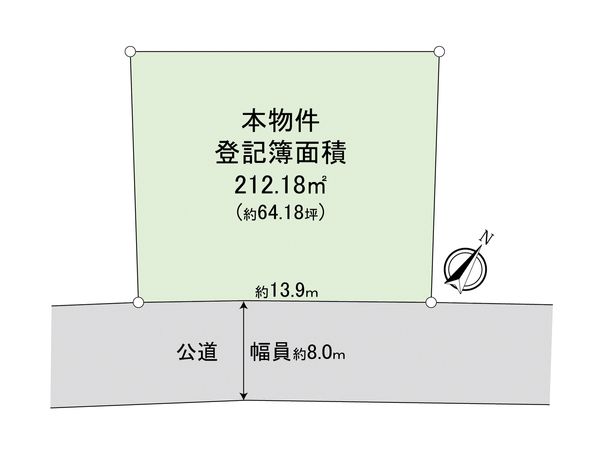 港南区日限山1丁目 古屋付き土地 区画図 港南区日限山1丁目 古屋付き土地 区画図
