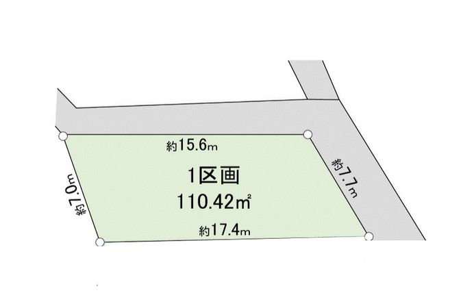 港南区笹下3丁目 土地 1区画 区画図