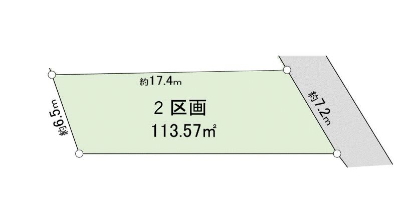 港南区笹下3丁目 土地 2区画 区画図