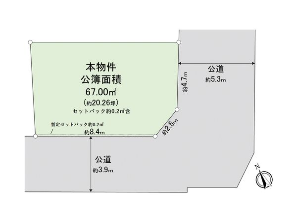 南区中里4丁目 土地 区画図 南区中里4丁目 土地 区画図