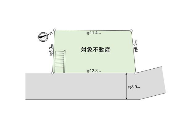 港南区港南6丁目 土地 区画図