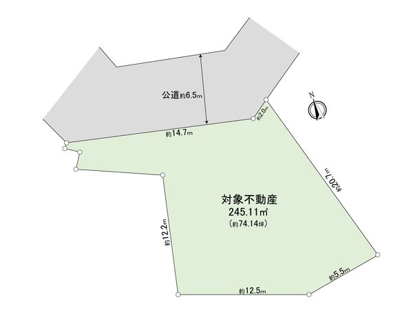 港南区笹下6丁目 土地 区画図 区画図