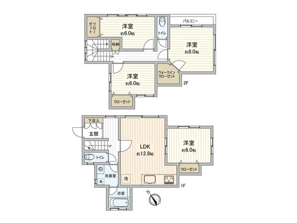 南区 六ツ川1丁目 戸建 間取図(平面図) 南区 六ツ川1丁目 戸建 間取図(平面図)