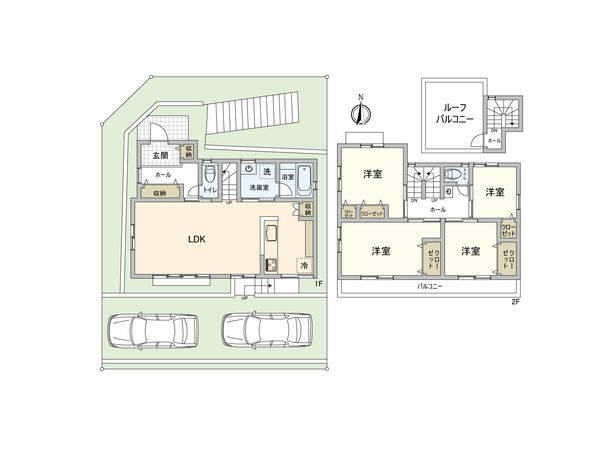 南区別所中里台 新築戸建 間取図(平面図)