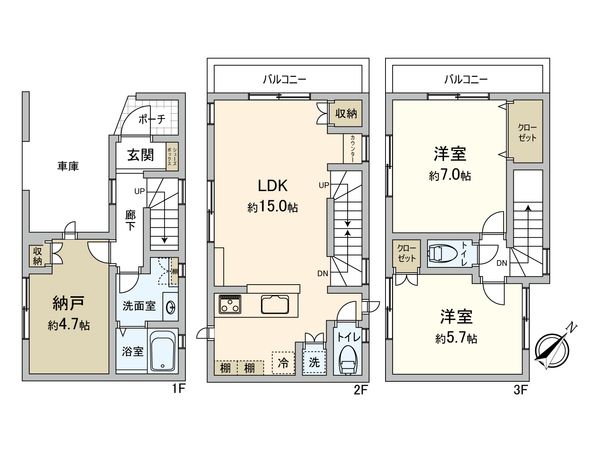 南区大橋町2丁目 戸建 間取図(平面図)