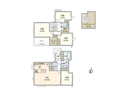 磯子区森4丁目 戸建 間取図(平面図)