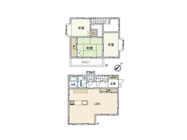 港南区芹が谷5丁目 戸建 間取図(平面図) 間取図(平面図)