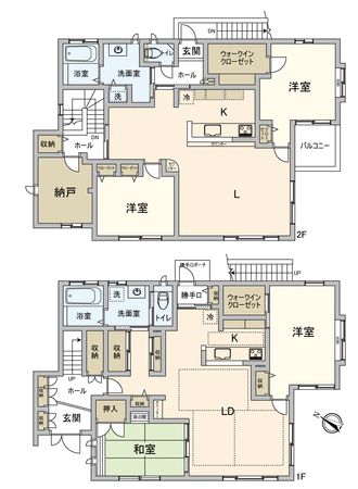 港南区日野2丁目 戸建 間取図(平面図)