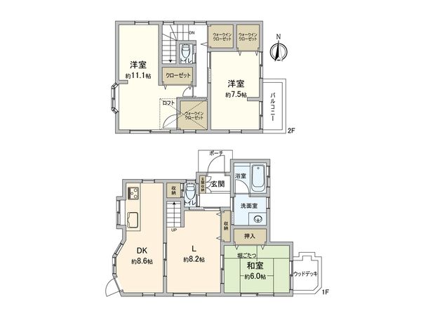 港南区上永谷6丁目 戸建 間取図(平面図) 間取図(平面図)