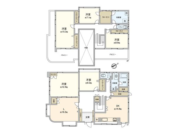 港南区港南1丁目 戸建 間取図(平面図)