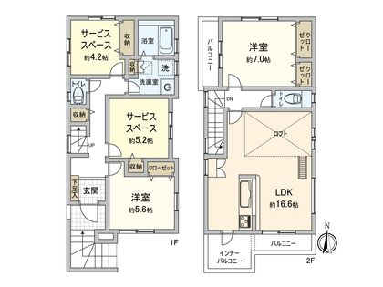 南区大岡1丁目 戸建 間取図(平面図) 南区大岡1丁目 戸建 間取図(平面図)