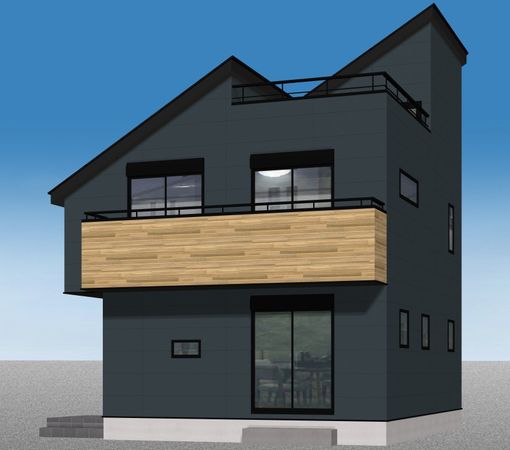 南区大岡5丁目 新築戸建 外観パース図 南区大岡5丁目 新築戸建 外観パース図