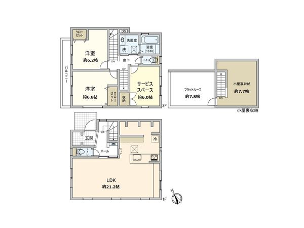 南区大岡5丁目 新築戸建 間取図(平面図) 南区大岡5丁目 新築戸建 間取図(平面図)
