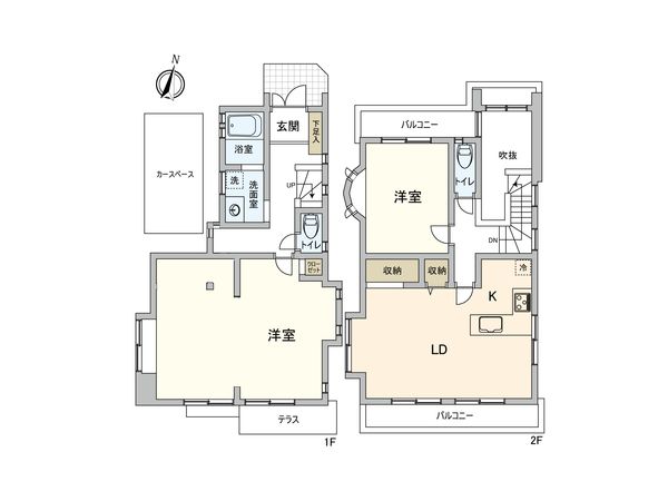 港南区野庭町 戸建 間取図(平面図)