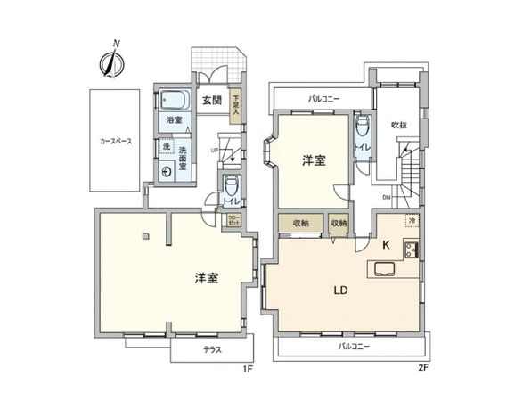 港南区野庭町 戸建 間取図(平面図)