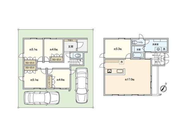 港南区東永谷1丁目 新築戸建 間取図(平面図)